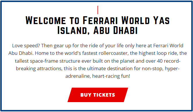 Abu Dhabi Ferrari World Ticket Booking Guide