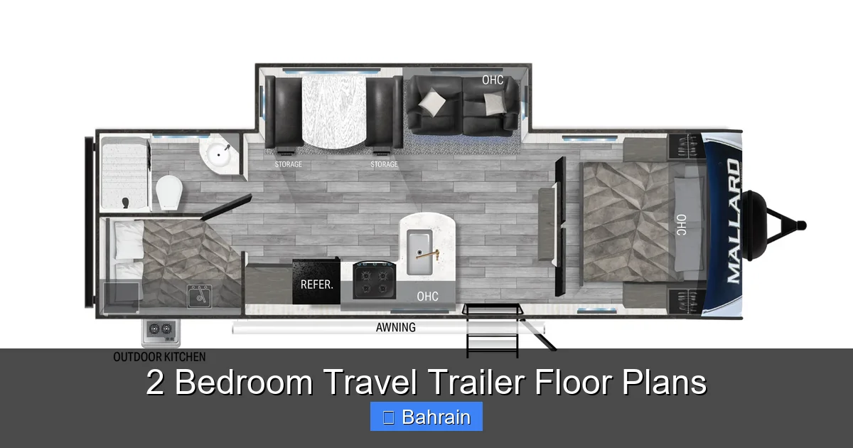 2 Bedroom Travel Trailer Floor Plans