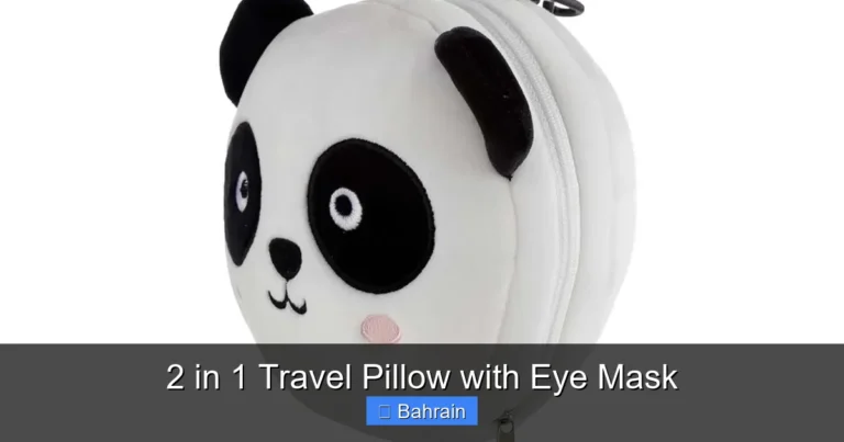2 in 1 Travel Pillow with Eye Mask