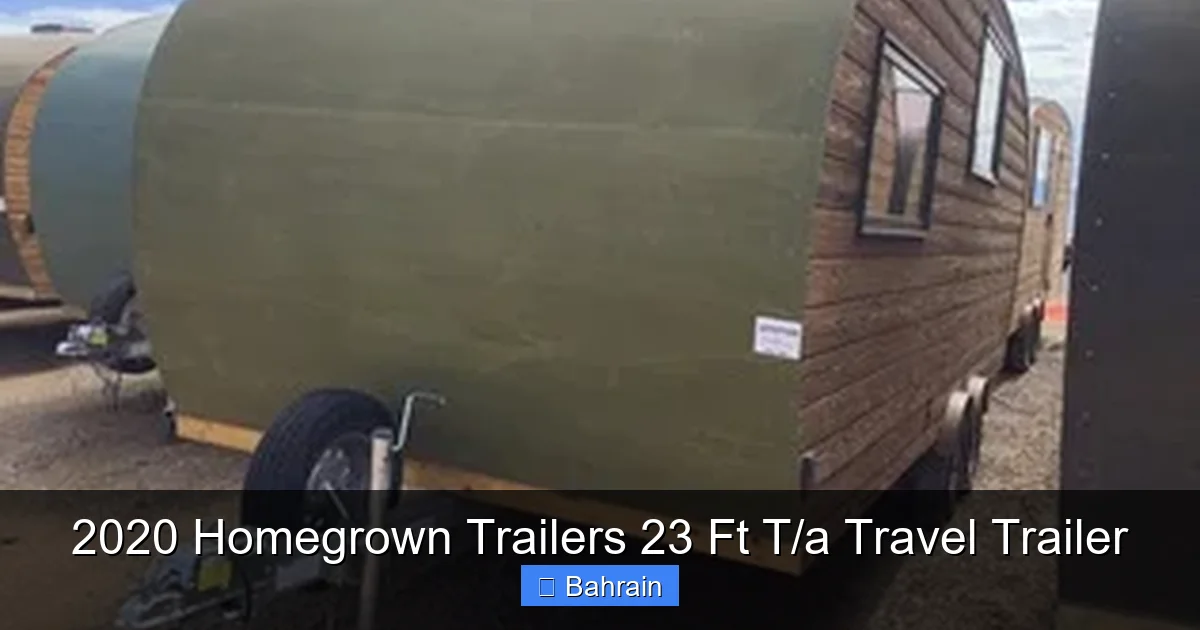 2020 Homegrown Trailers 23 Ft T/a Travel Trailer