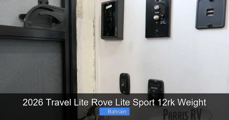 2026 Travel Lite Rove Lite Sport 12rk Weight