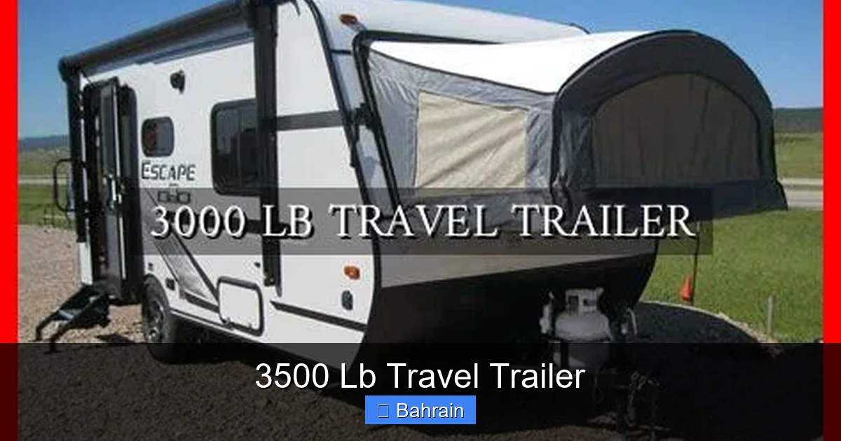 3500 Lb Travel Trailer