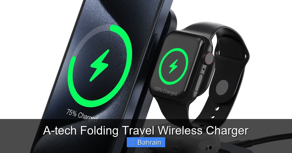 A-tech Folding Travel Wireless Charger