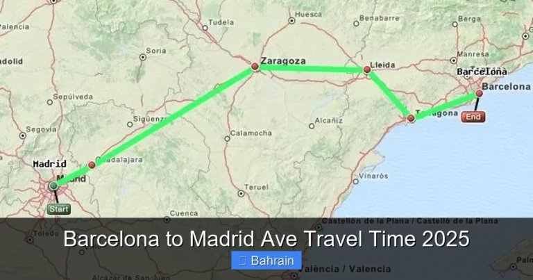 Barcelona to Madrid Ave Travel Time 2025