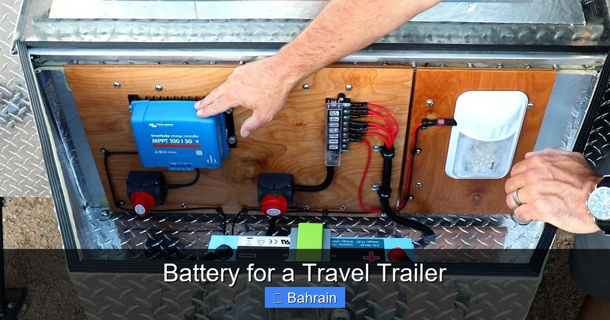 Battery for a Travel Trailer