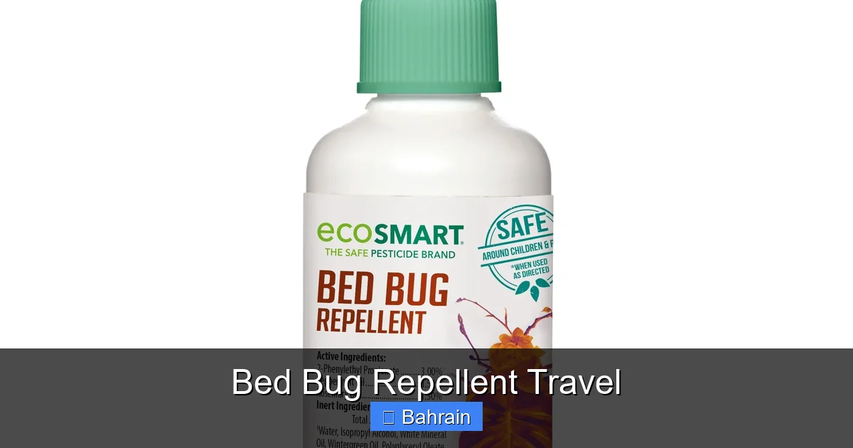 Bed Bug Repellent Travel