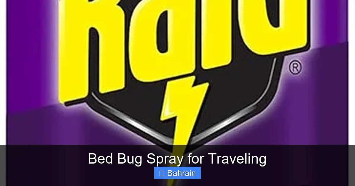 Bed Bug Spray for Traveling