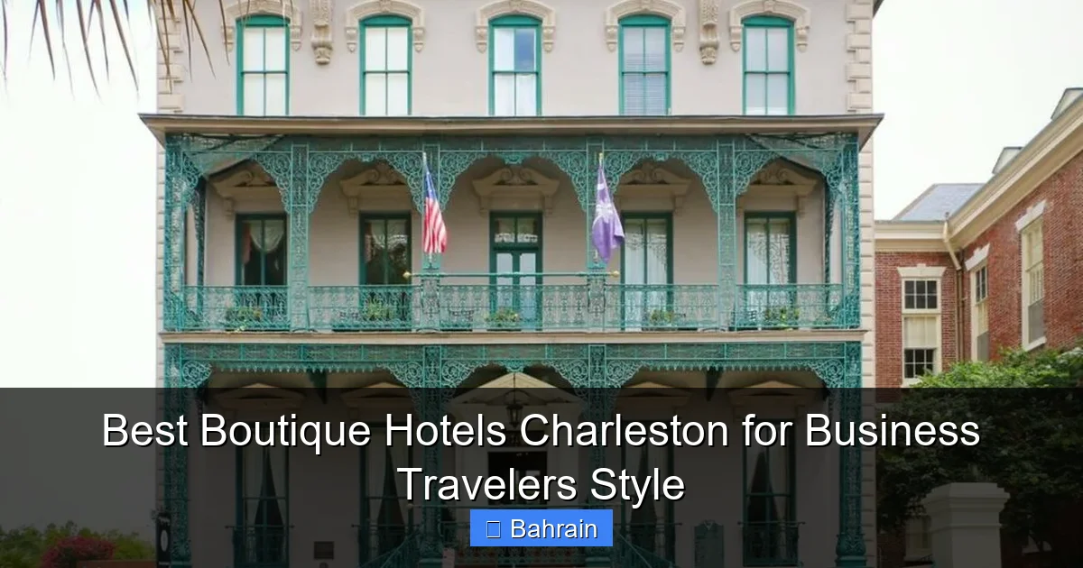 Best Boutique Hotels Charleston for Business Travelers Style