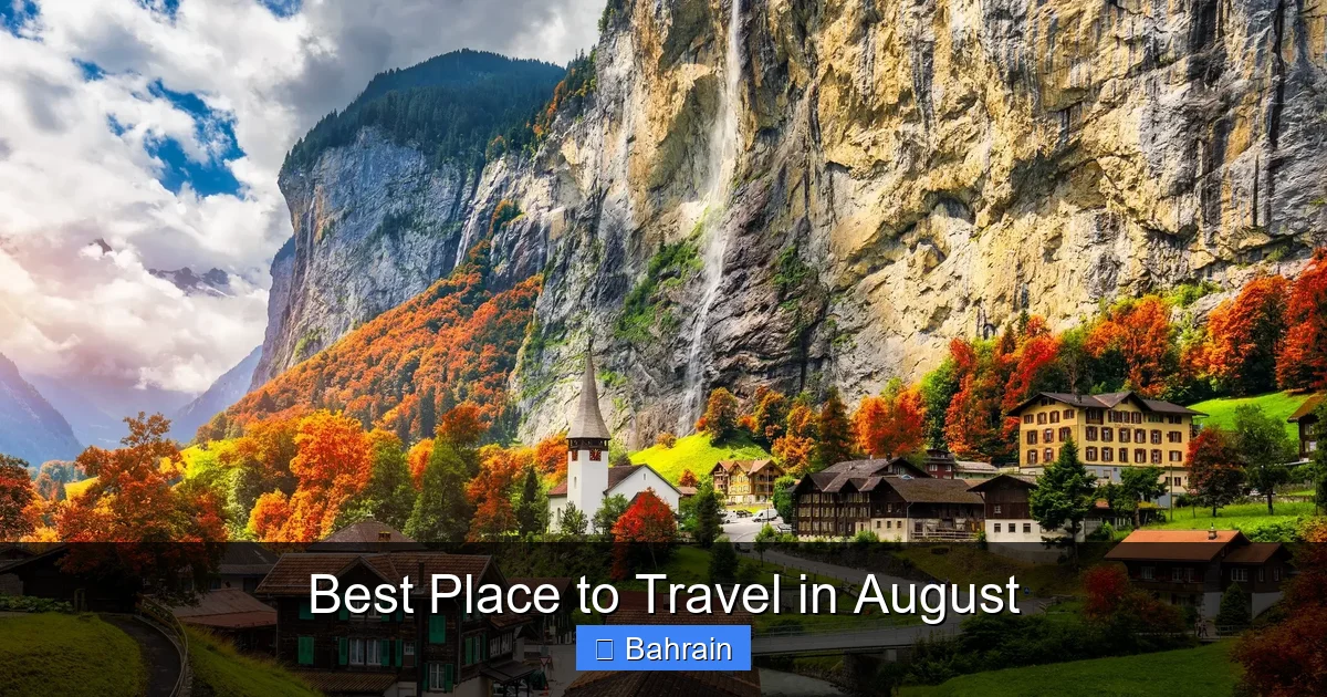 Best Place to Travel in August
