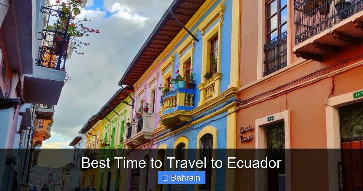 Best Time to Travel to Ecuador