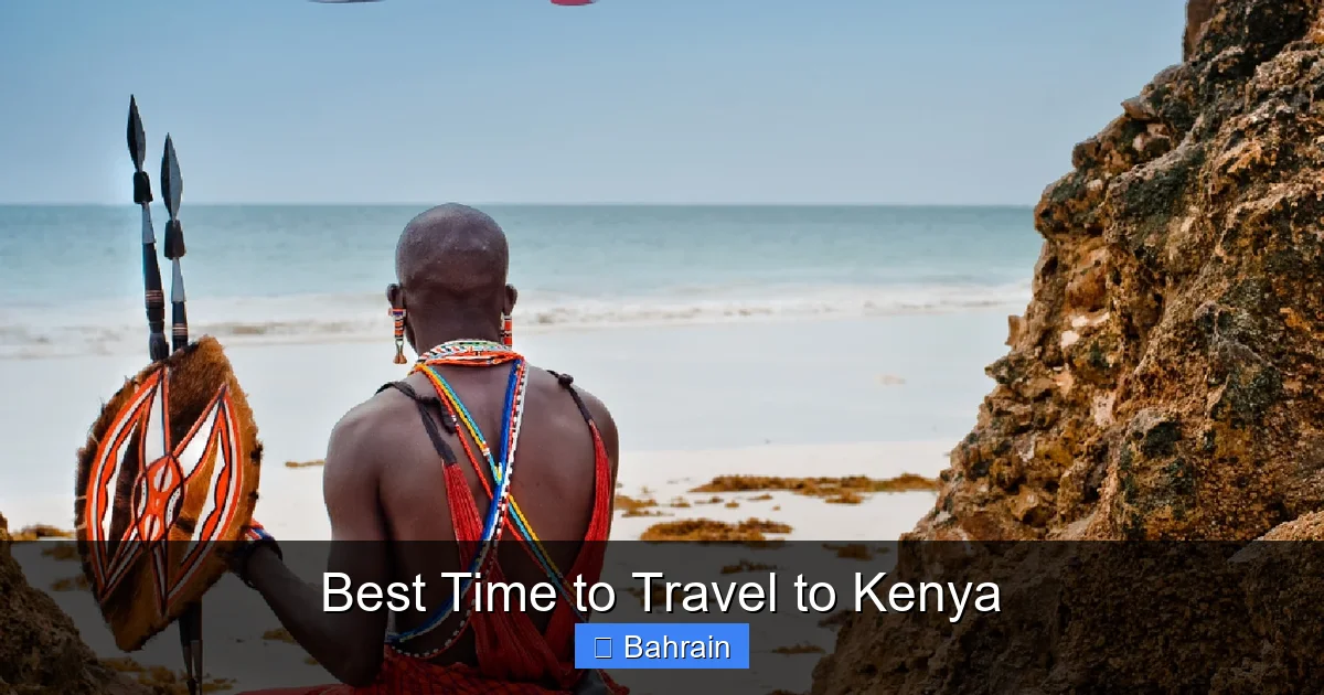 Best Time to Travel to Kenya