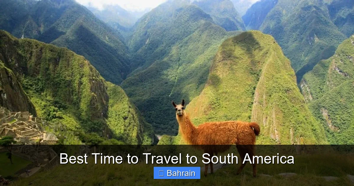 Best Time to Travel to South America