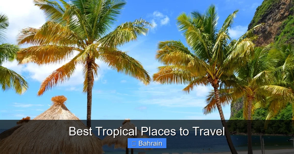 Best Tropical Places to Travel