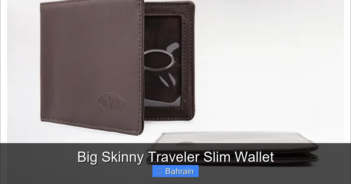 Big Skinny Traveler Slim Wallet