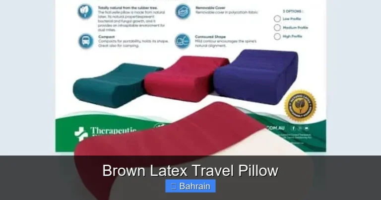 Brown Latex Travel Pillow