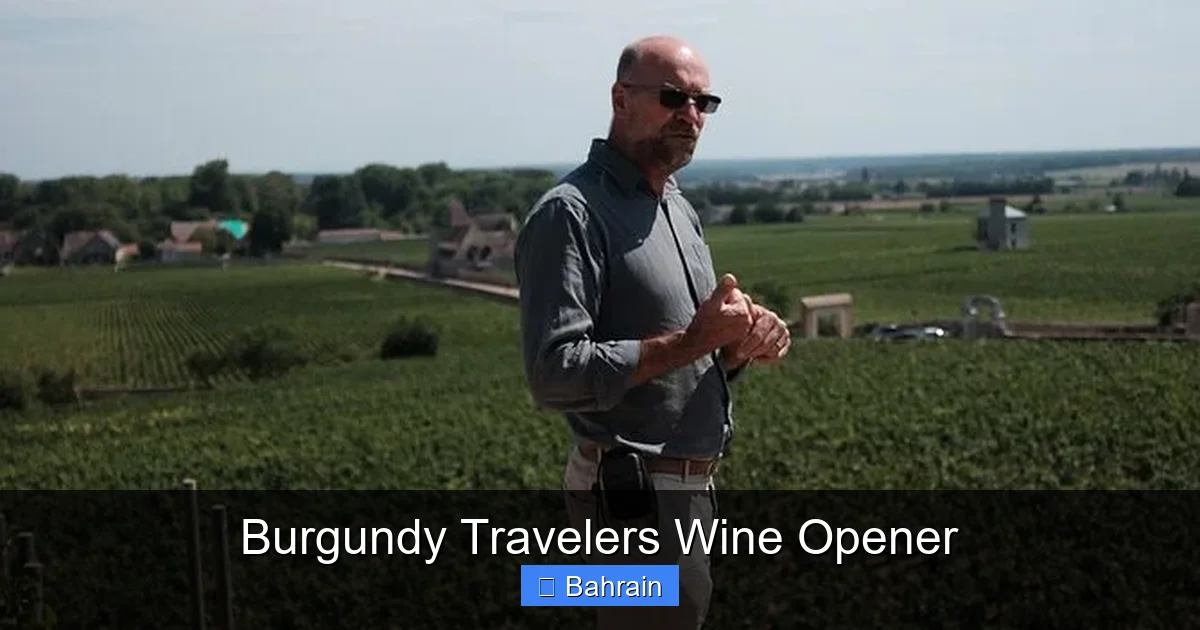 Burgundy Travelers Wine Opener