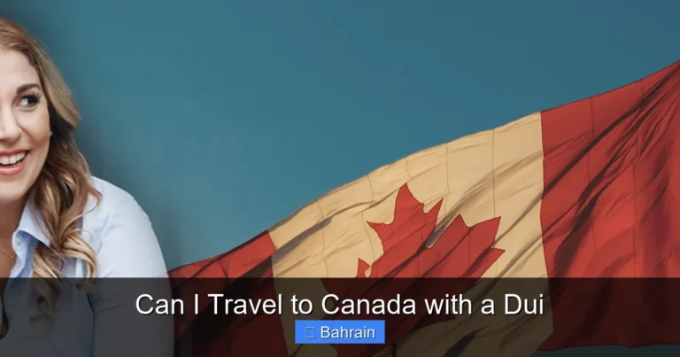 Can I Travel to Canada with a Dui