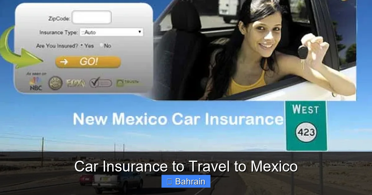 Car Insurance to Travel to Mexico