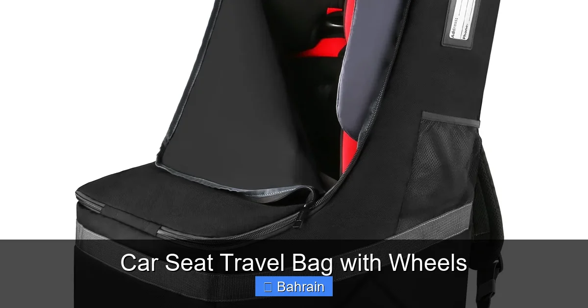 Car Seat Travel Bag with Wheels