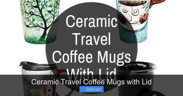 Ceramic Travel Coffee Mugs with Lid