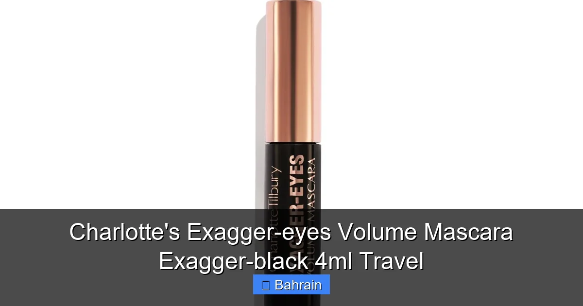 Charlotte's Exagger-eyes Volume Mascara Exagger-black 4ml Travel