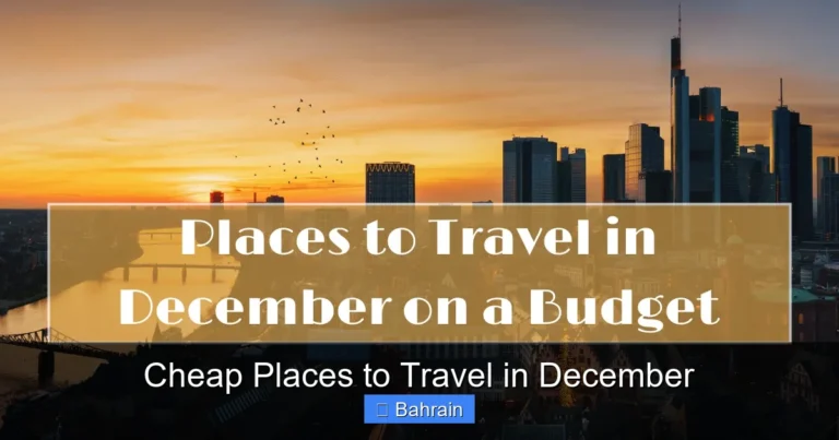 Cheap Places to Travel in December