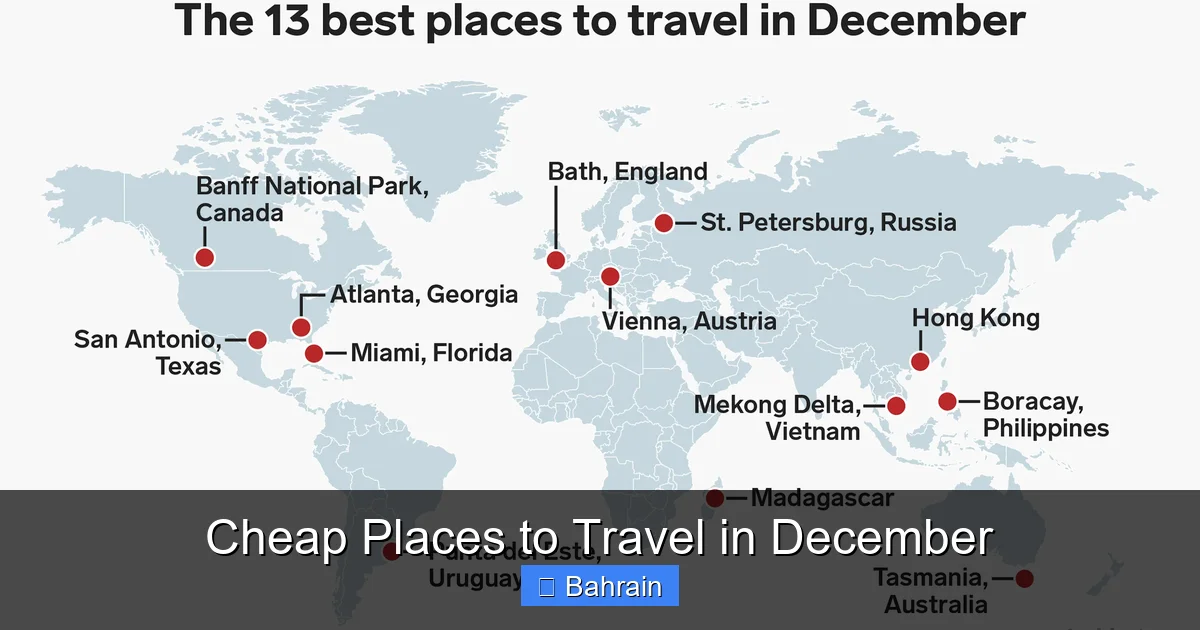 Cheap Places to Travel in December