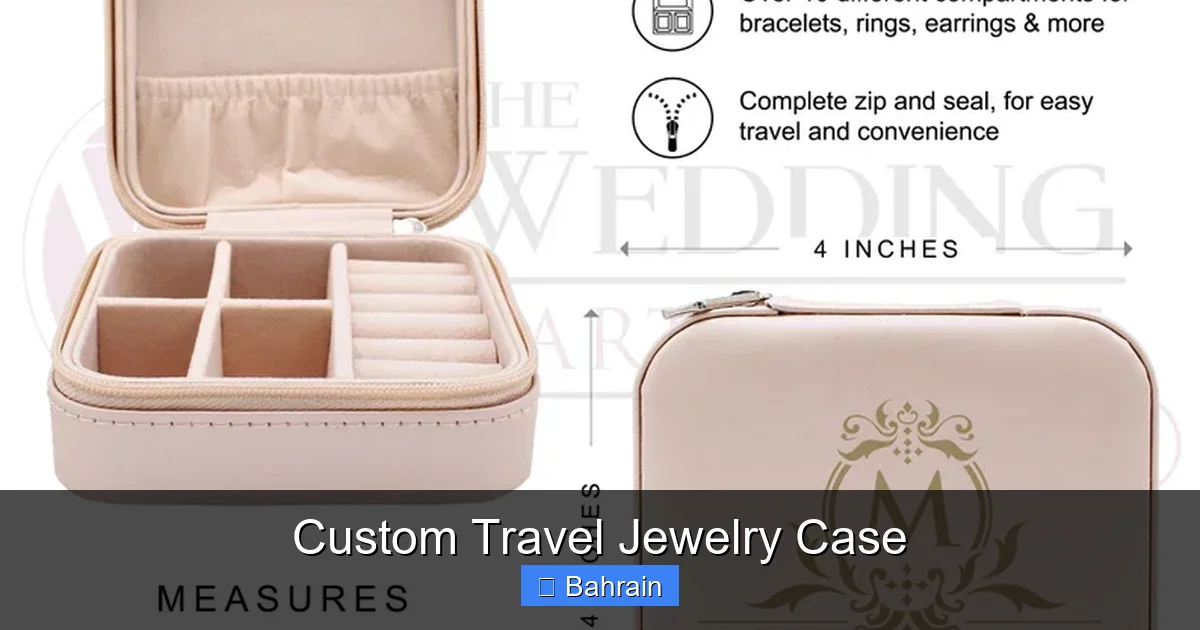 Custom Travel Jewelry Case