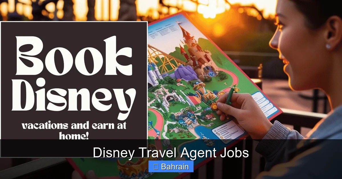 Disney Travel Agent Jobs