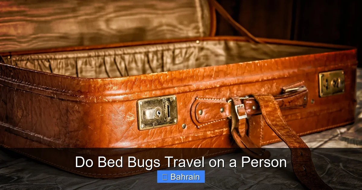 Do Bed Bugs Travel on a Person