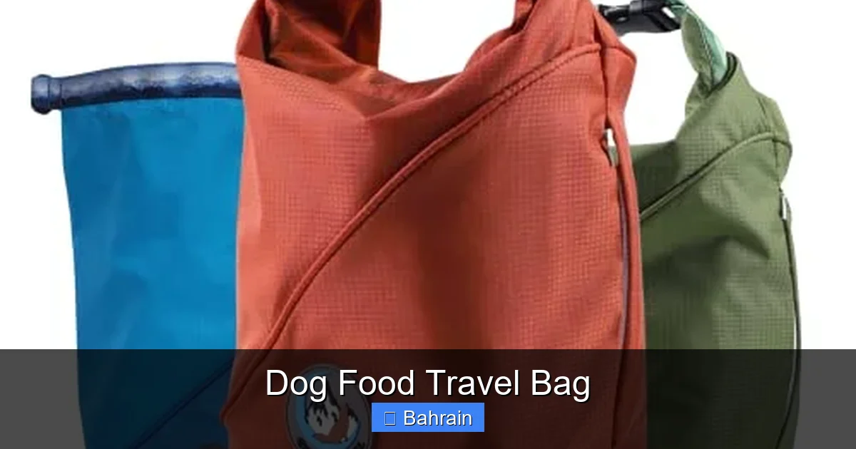 Dog Food Travel Bag