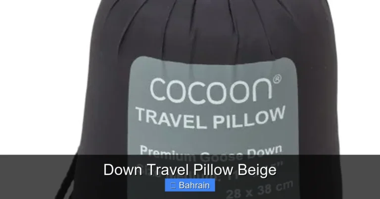 Down Travel Pillow Beige