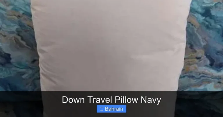 Down Travel Pillow Navy