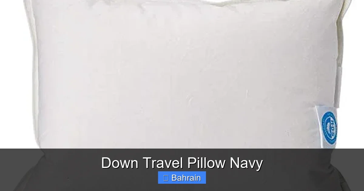 Down Travel Pillow Navy