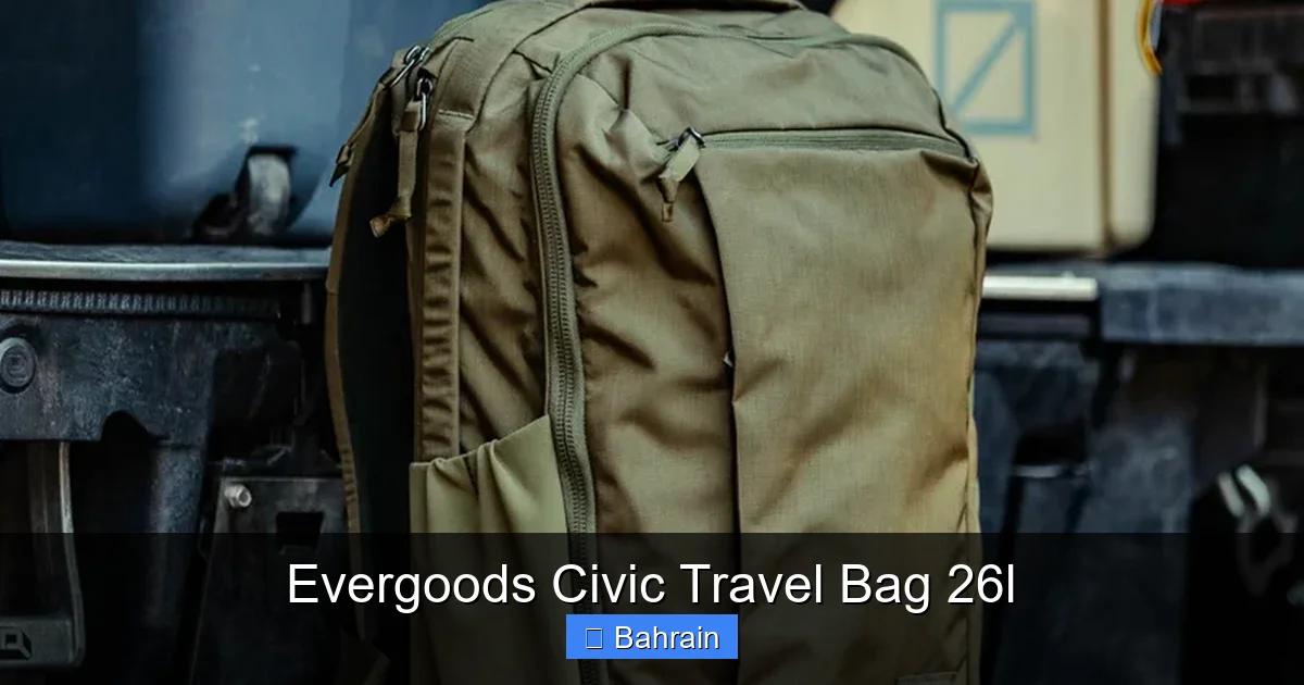 Evergoods Civic Travel Bag 26l