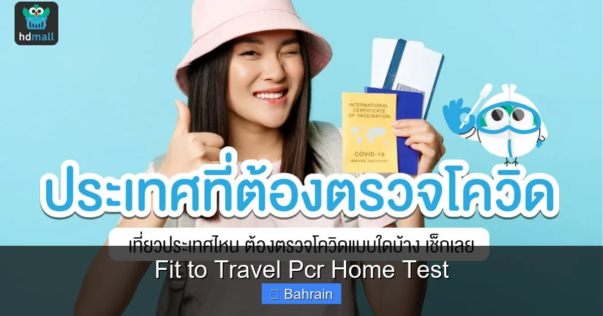 Fit to Travel Pcr Home Test