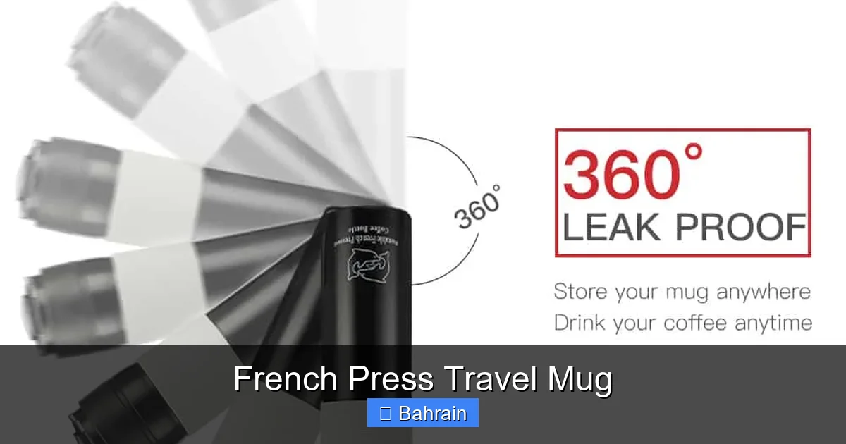 French Press Travel Mug