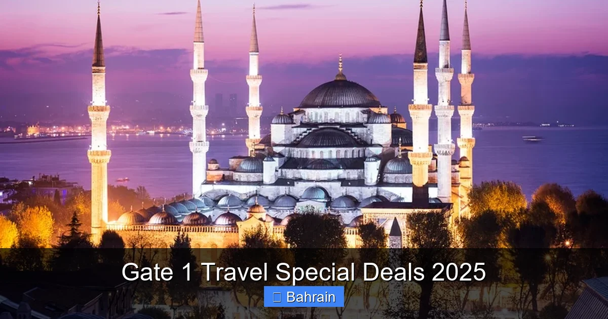Gate 1 Travel Special Deals 2025