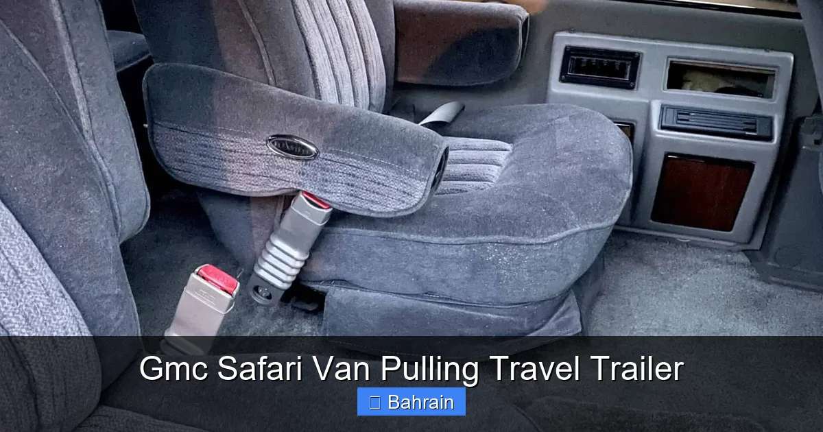 Gmc Safari Van Pulling Travel Trailer