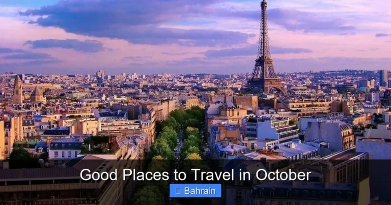 Good Places to Travel in October