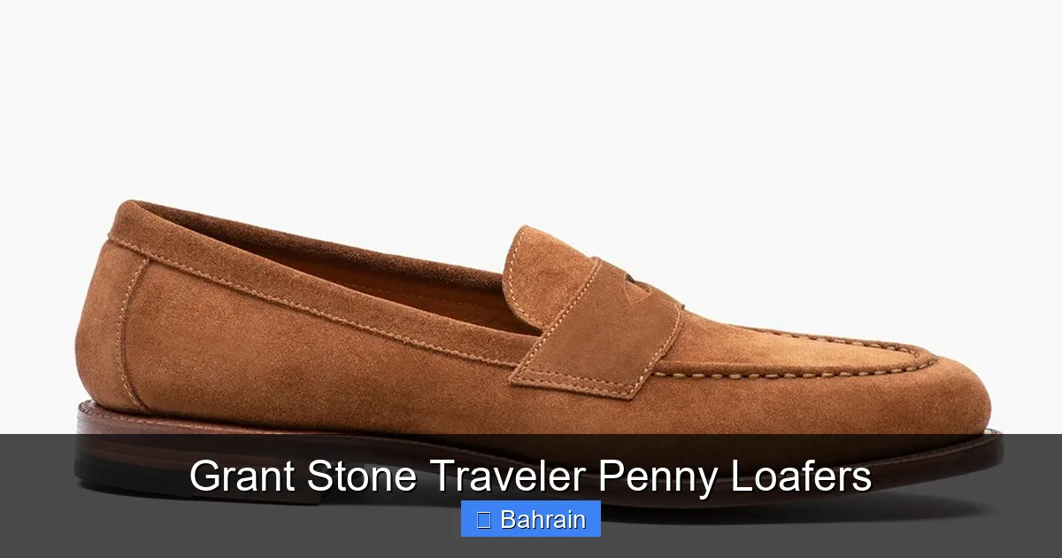 Grant Stone Traveler Penny Loafers