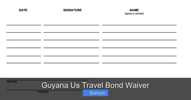 Guyana Us Travel Bond Waiver