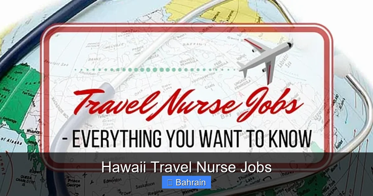 Hawaii Travel Nurse Jobs