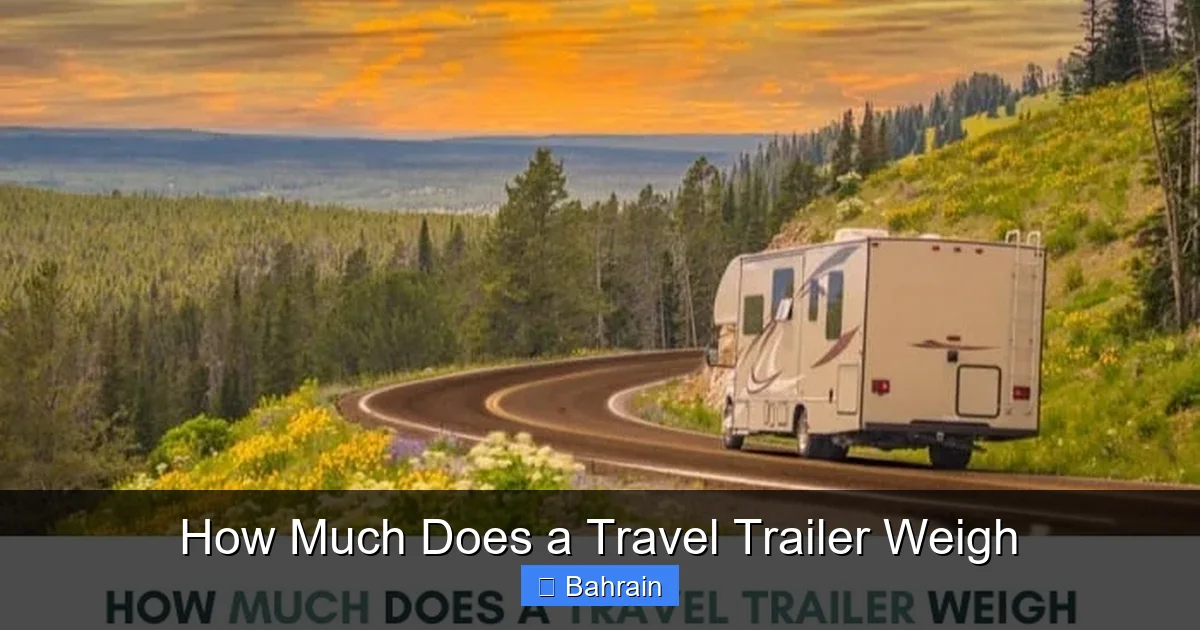 How Much Does a Travel Trailer Weigh