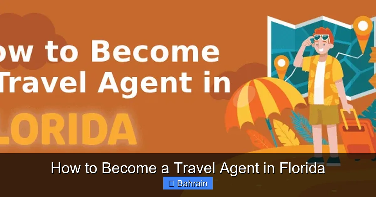 How to Become a Travel Agent in Florida