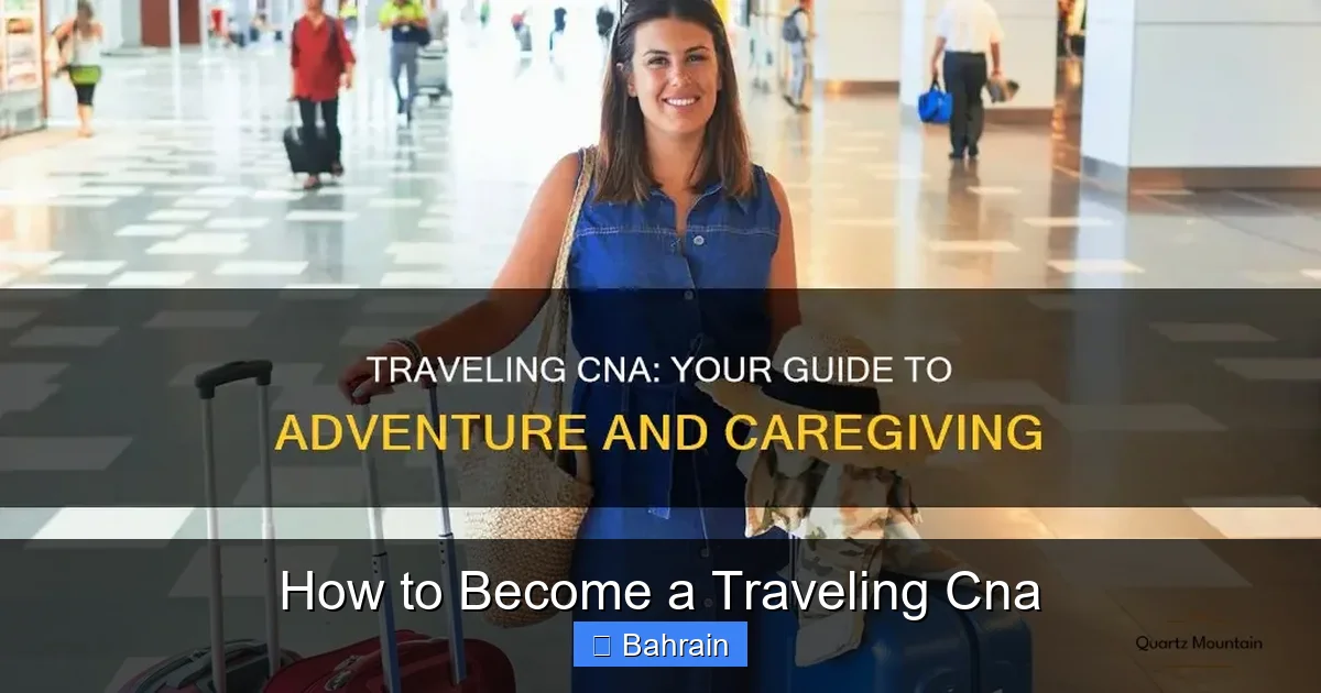 How to Become a Traveling Cna