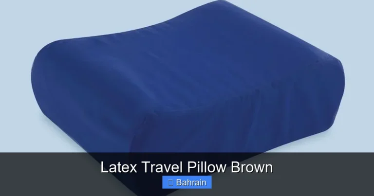 Latex Travel Pillow Brown