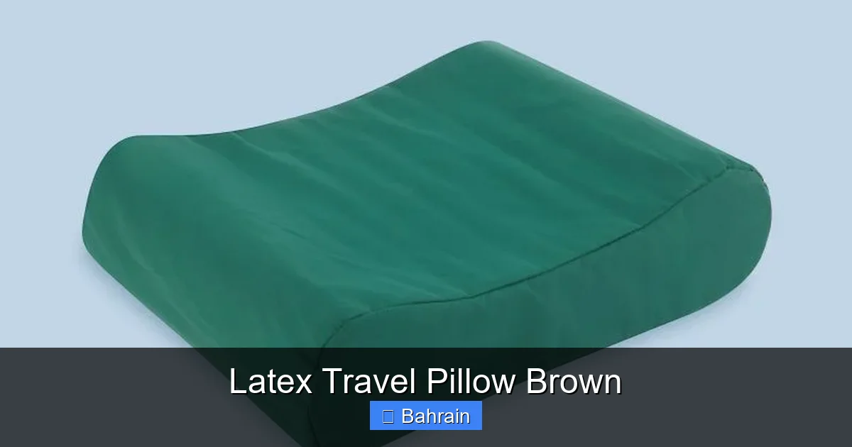 Latex Travel Pillow Brown