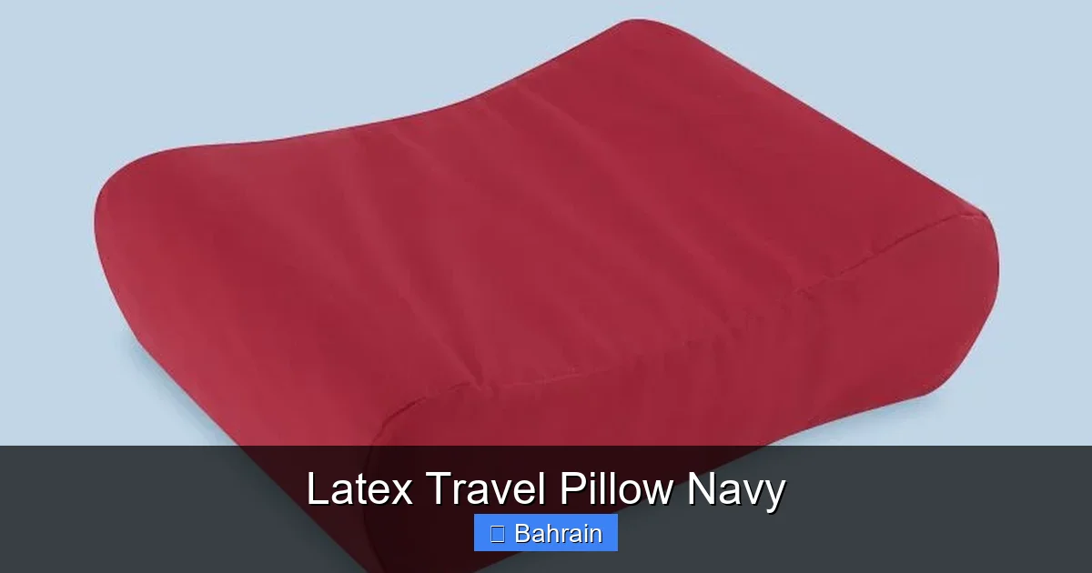 Latex Travel Pillow Navy
