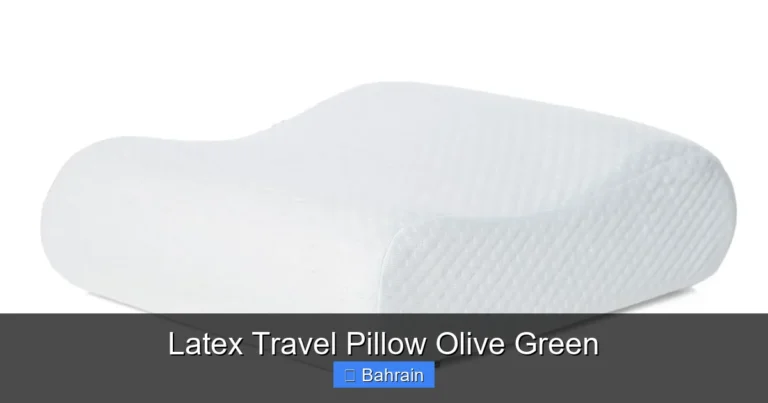 Latex Travel Pillow Olive Green